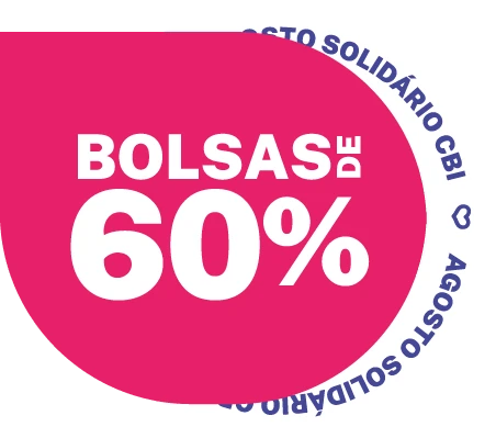 Selo de bolsas de estudo a partir de 60% no Agosto Solidário 2026